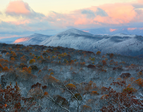 110214 0708h - Contrast of Seasons - Flag Rock Recreation Area of High Knob Massif - Wayne Bro...png