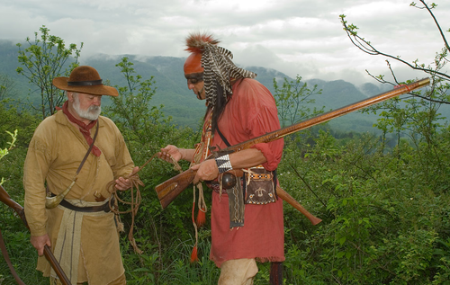 Ron Pinson In Wilderness Road State Park - Historical Scene - Harold Jerrell PNG 3.png