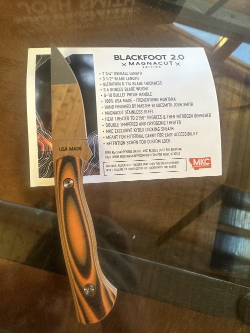 SOLD OUT!) HOYT ARCHERY - THE MAGNACUT BLACKFOOT FIXED BLADE - SECRET