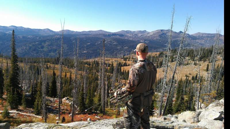 Bow hunting up in McCall, Id.