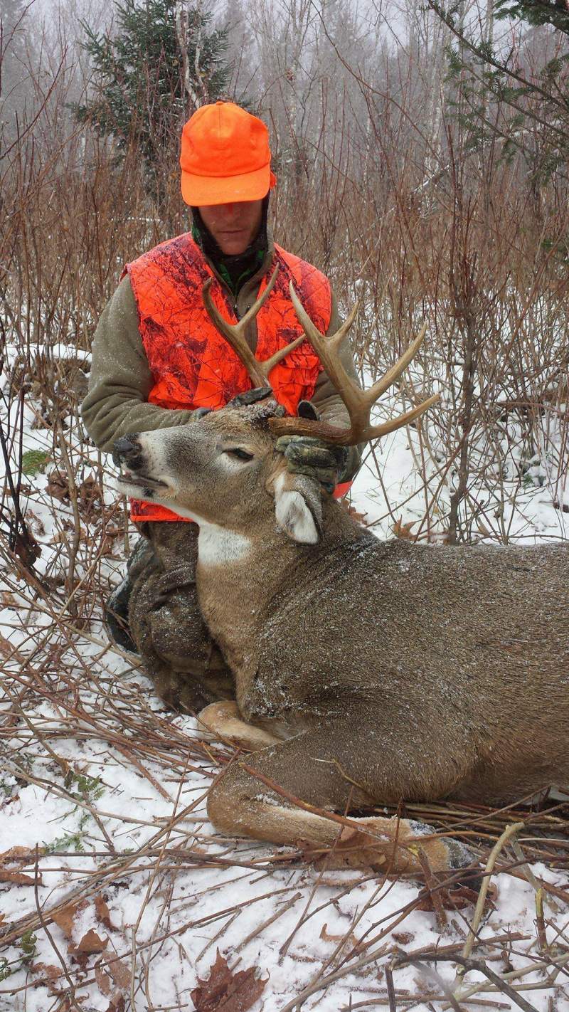 Kevin thanking this beautiful buck.