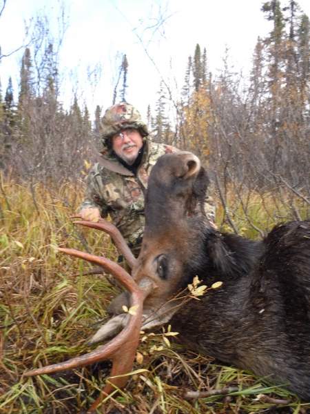 Me &amp; Moose…British Columbia, Canada….70yd shot w/30-06 mauser action