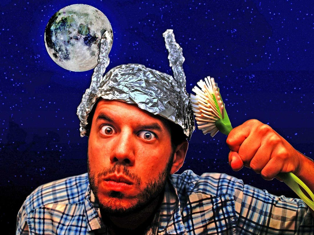 Image result for tin foil hats and conspiracies